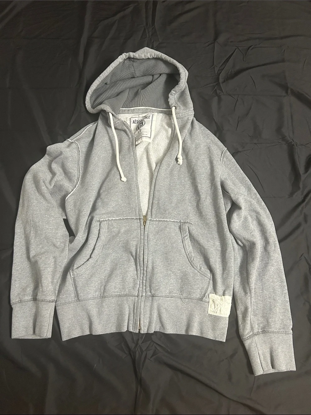 Aeropostale Light Gray Women's Zip Hoodie